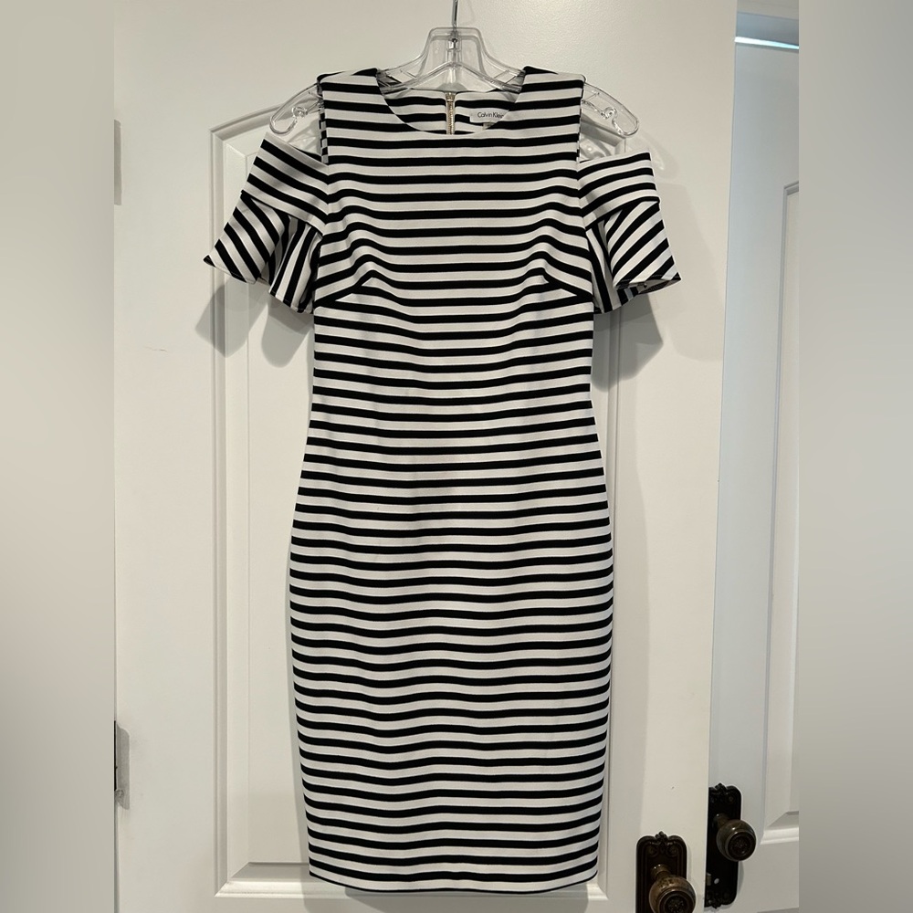 Striped Calvin Klein Dress